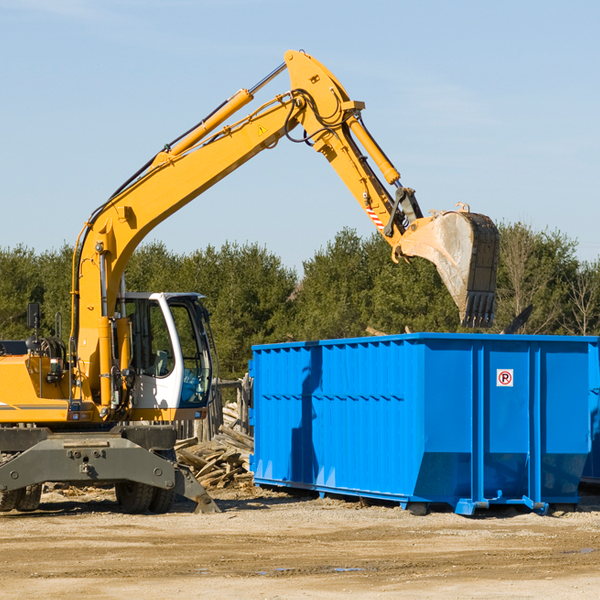 what size residential dumpster rentals are available in Marshall North Carolina